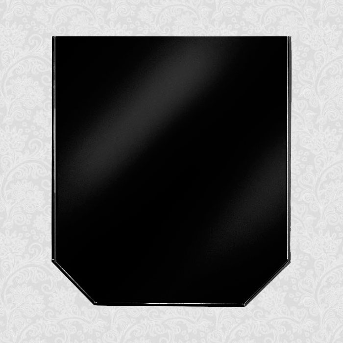 Предтопочный лист VPL061-R9005, 900х800, черный (Вулкан)