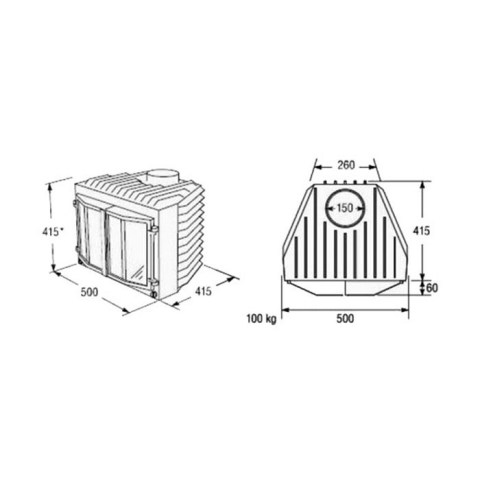 Каминная топка SK 101