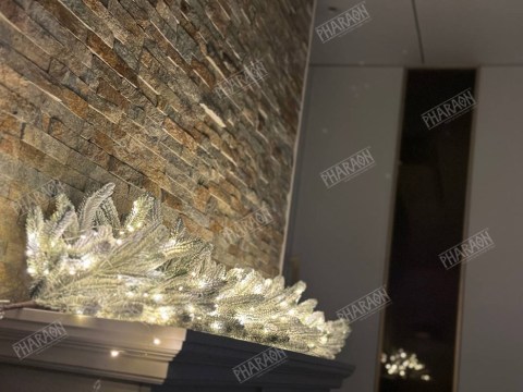 3D панели кварцит мультиколор Classic в интерьере фото 8
