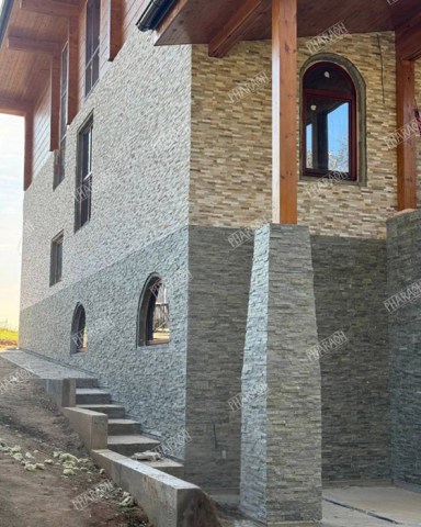 3D панели кварцит зеленый Classic в интерьере фото 7