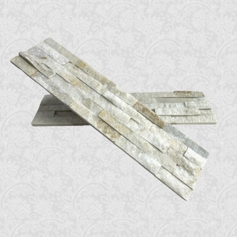 3D панели кварцит бежевый classic (600х150x10-20 мм)