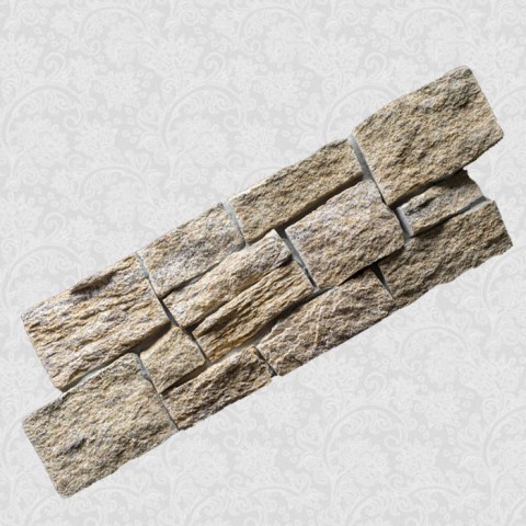 3D панели кварцит серо-коричневый «Грубый камень» (550х200x20-40 мм)