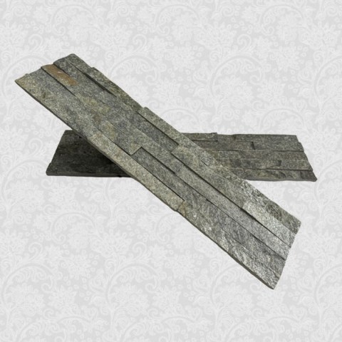 3D панели кварцит зеленый classic (600х150x10-20 мм)