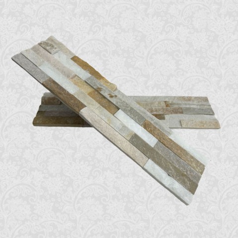 3D панели сланец бежевый classic (600х150x10-20 мм)