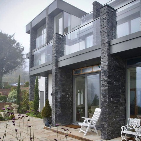 3D панели сланец черный Modern (350х180x10-20 мм)