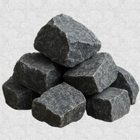 Камень для сауны Метабазальт колотый (коробка), 20кг
