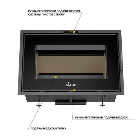 Каминная топка Aston «Senator 9.870» new (Ø150 мм)