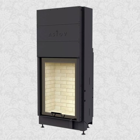 Каминная топка «Astov» ПС 6590 с шибером (Ø250 мм) шамот