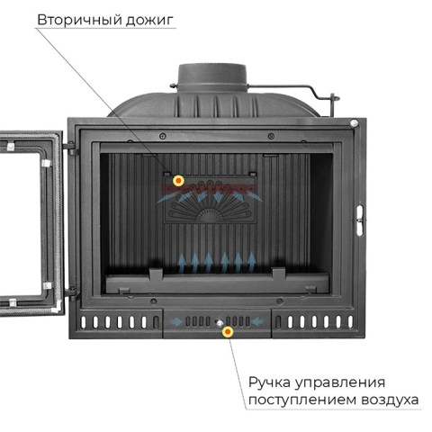 Каминная топка «Everest» Z14 (Ø180 мм)