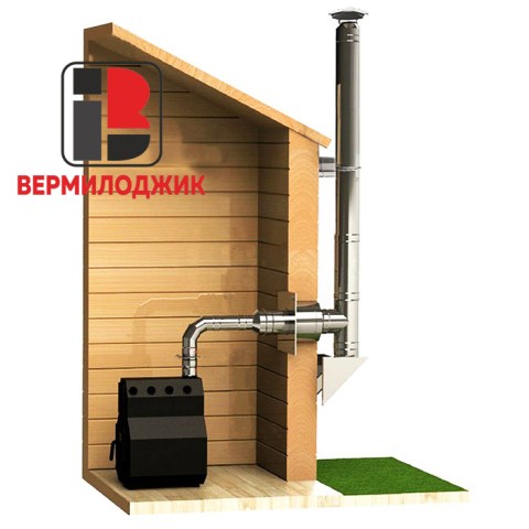 Комплект дымохода Вермилоджик (вверх и через стену)
