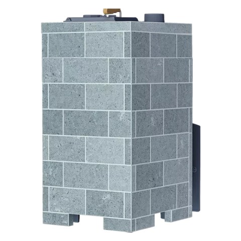 Комплект Гром 40 (П2) Классика 1150/45 Талькомагнезит кирпич вид сзади