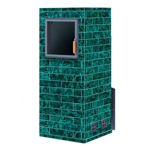 Комплект Гром 40 (П2) Русский пар 1600/40/40 Змеевик кирпич вид сзади