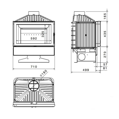 Каминная топка L700 BG
