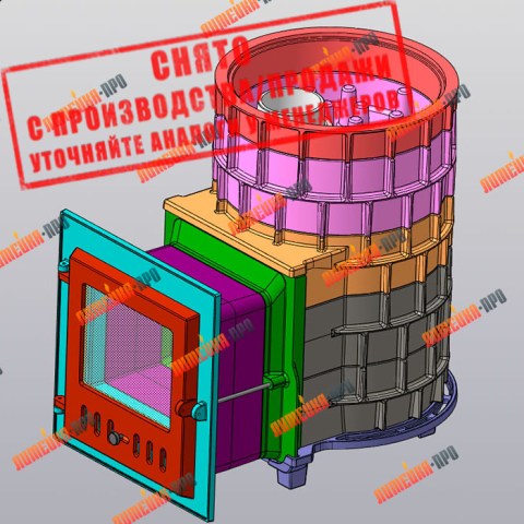 Печь банная Авангард 30 (М) чугунная