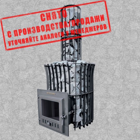 Печь банная Авангард 30(М) в сетке с камнем