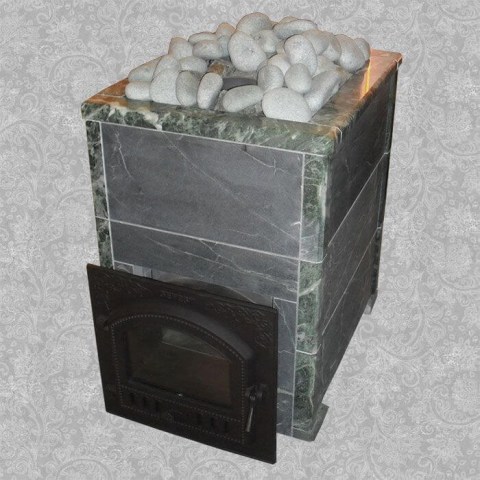 Печь банная чугунная Гефест ПБ-02 в облицовке «Оптима» Фото 5