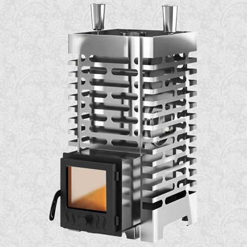 Печь для бани ASTON 20 INOX стекло