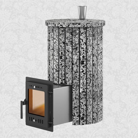 Печь для бани Эверест «Steam Master 24 INOX» Ламель Пироксенит Элит, S-20