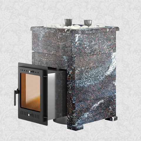Печь для бани Эверест «Steam Master 30 INOX» Амфиболит, S-40