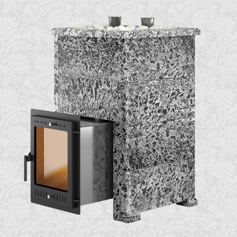 Печь для бани Эверест «Steam Master 38 INOX» Пироксенит Элит, S-40