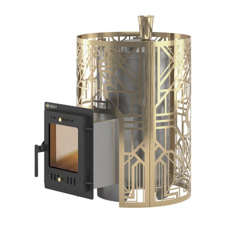Печь для бани Эверест «Steam Master» Galaxy 18 Inox (210М) Gold