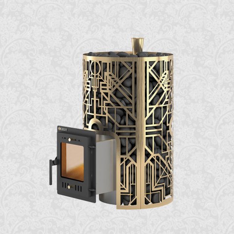 Печь для бани Эверест «Steam Master» Galaxy 24 Inox (210М) Gold