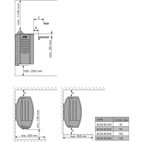 Печь электрическая Harvia Vega BC60 Steel