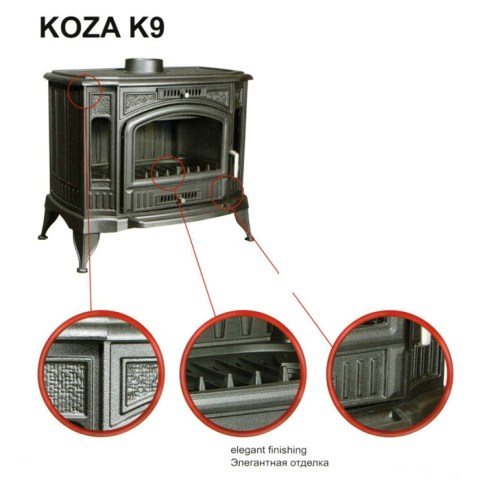 Печь-камин Kratki Koza K9 150
