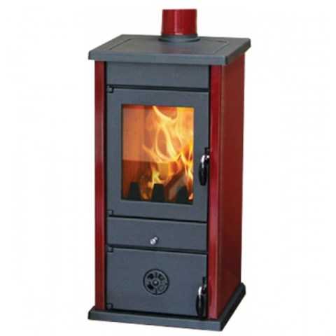 Печь-Камин MBS Thermo Vesta Plus Dark Red