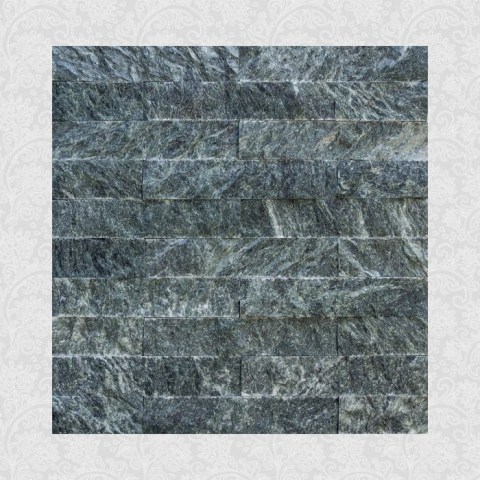 Плитка 200x40x20 рваный камень змеевик