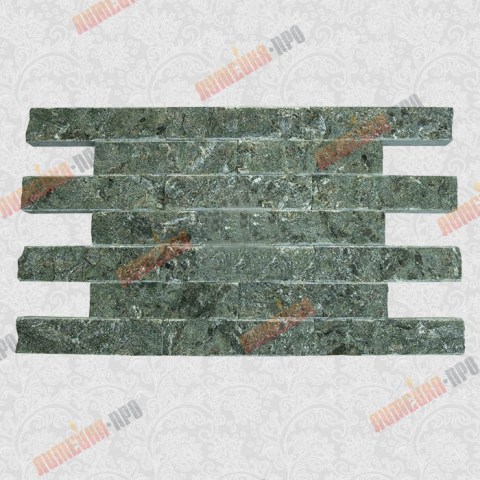 Плитка серпентинит дикий камень “ПРЕМИУМ” 100х50х25 мм