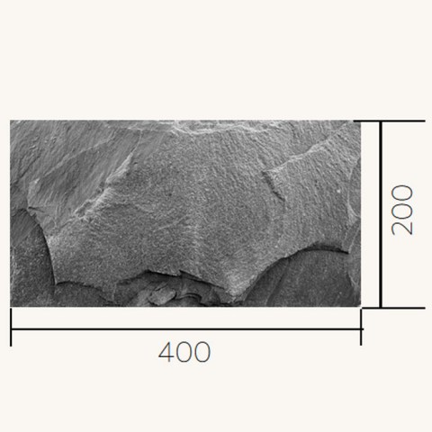 Плитка Сланец черный (400х200х10-20мм) «Pharaon» (машрум)