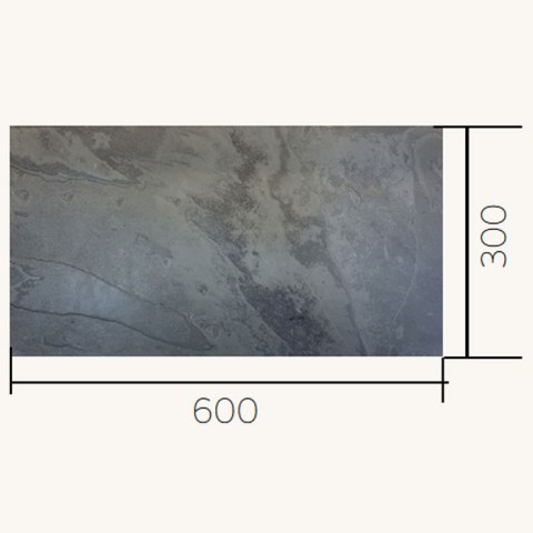 Плитка сланец черный (300х600х10мм) «Pharaon» (браш)