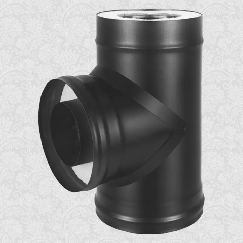 Сэндвич-тройник BLACK (AISI 430 1,0мм/0,5мм, KERALUX) д.120х200