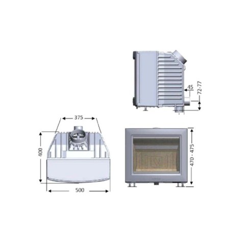 Каминная топка SK 1002