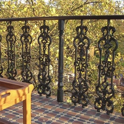 Столб чугунный 08 в интерьере Фото 2
