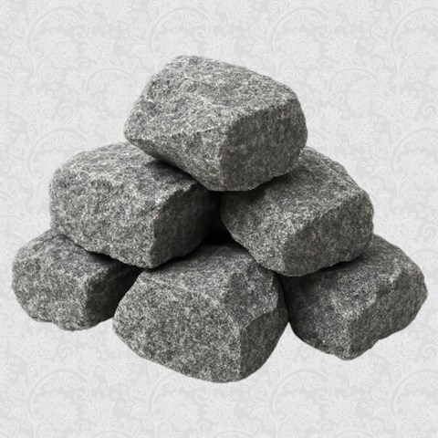 Камень для сауны Талькохлорит колотый (коробка), 20кг (С.) 
