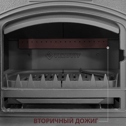 Топка печи-камина Везувий KZ-14 Антрацит